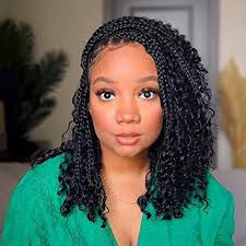 Amazon.com : Boho Box Braids Crochet Hair 2 Packs Boho Crochet Braids Pre  Looped 1B/Bug Goddess Box Braids Crochet Hair for Black Women 18 Inch Boho  Braids Crochet Hair Extension : Beauty