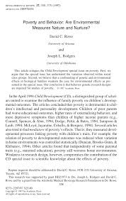 Child psychology abortion, you decide the topic of abortion has been a highly debated and highly controversial issue before america was even founded. Pdf Poverty And Behavior Are Environmental Measures Nature And Nurture