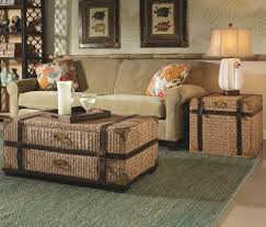 This trunk coffee table is made from premium quality wood with a solid construction that ensures years of reliable use. Hammary Boracay Collection Occasional Table Set 110 Setb