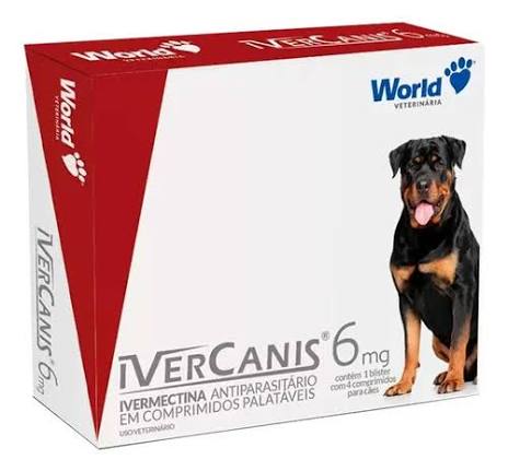 IVERCANIS 6MG - 1 BLISTER COM COMPRIMIDOS