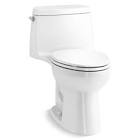 Santa Rosa Comfort Height 1-Piece 4 8 LPF Compact Single Flush Elongated Toilet in     32901-0 KOHLER