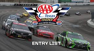 The reconfigured track measures 1.44 miles (2.32 km). Aaa Texas 500 Entry List Texas Motor Speedway Mrn
