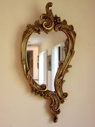 Small Antique Ornate French Wood And Gesso Mirror Mirror Vintage Mirrors Shabby Chic Wall Decor