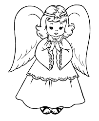 Keep your kids busy doing something fun and creative by printing out free coloring pages. Angel Coloring Sheets Printable Coloring Angel Free Printable Coloring Library