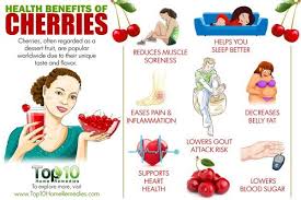 You'll gain several health benefits when you make cranberry juice your choice at the grocery store. Health Benefits Of Cherries Why This Fruit Is A Superfood Top 10 Home Remedies