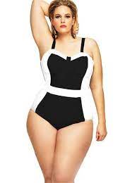 Patchwork Push Up Bathing Suit Women S Plus Size Swimwear Plus Size Swimsuits Plus Size Swimwear