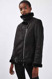 Faux Shearling Biker Jacket Jackets Coats Clothing Topshop Europe Biker Jacket Shearling Jacket Women Faux Fur Biker Jacket