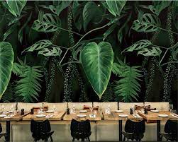 beibehang mur papier retro 3d papier peint retro foret tropicale palm feuille de bananier salon tv toile de fon blatter tapeten wandgemalde ideen wandbild wand