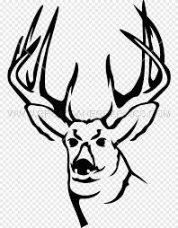 Siluet hitam rusa tanduk rusa menggambar ilustrasi eps. Rusa Ekor Putih Tanduk Rusa Hitam Kepala Hewan Tanduk Mamalia Png Pngegg