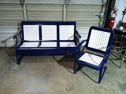 Powdercoated Restored Vintage Metal Patio Gliders Patio Glider Vintage Patio Outdoor Furniture Design