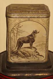 Rare 1889 Huntley Palmers Embossed Dogs Cat Biscuit Hinged Tin Huntleypalmers Vintage Blikken Vintage En Kunst