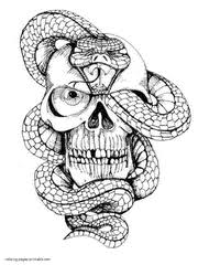 Snake coloring pages getcoloringpages com. 33 Skull Coloring Pages For Adults Free