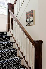 Black And White Stair Runner Bold Stair Runner Geometric Stair Runner Stairs Design House And Home Magazine