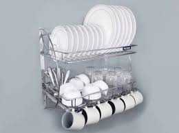 Maybe you would like to learn more about one of these? Levon Wall Mount Kitchen Dish Rack Plate Cutlery Stand Kitchen Utensils Rack Modern Kitchen Storage Organiser Size 455 X 255 X 270 Mm Utensil Kitchen Rack Price In India Buy Levon Wall