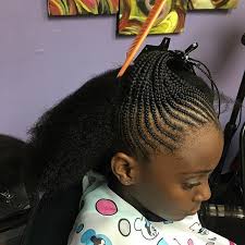 In allotment a hairstyle for your child, you. Shweshwe1 Presents To Your Kids A Good Braided Styles All Women Want To Really Look Their Best Even Li Kid Braid Styles Braids For Kids Kids Hairstyles Girls