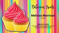 Cupcake bakery zebra print pink elegant modern business card. 20 410 Cupcake Business Cards Customizable Design Templates Postermywall