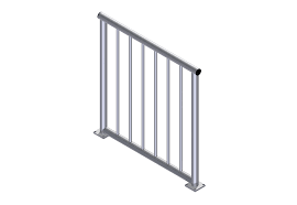 A railing is only necessary if the deck is 30 or more off the ground and 24 in certain jurisdictions. Grandstand Railing Ii Alu 110 Cm For Compact Platforms Butec