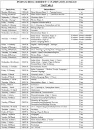 Downlod cisce board exam schedule 2021. Isc Class 12th 2020 Starts On Feb 03 Check Detailed Date Sheet Here Ummid Com