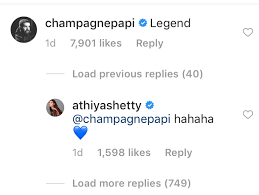 Ever since canadian rapper drake left a comment on athiya shetty's instagram post on suniel shetty's birthday this year, the netizens have been wondering how the two stars know each other. Drake Stanning For Athiya Shetty Kanye To The