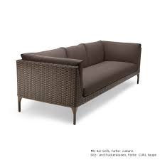 4er sofas von sofacompany haben platz für die gesamte familie und laden zu gemeinsamen stunden ein. Mu Loungesofa Von Dedon Braun Online Kaufen Klink Gartenmobel Mo