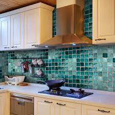 Don't cover your layout reference lines with adhesive. Self Adhesive Mosaic Tile Sticker Kitchen Backsplash Bathroom Wall Tile Stickers Decor Waterproof Peel Stick Pvc Tiles Wall Stickers Aliexpress