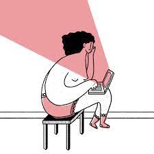 Www Carmelacaldart Com Girl Watching Tv Series Or Movie Illustration Animated Gif Illustration Naive Illustration Animation