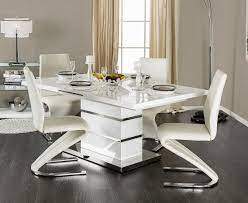 Maybe you would like to learn more about one of these? Veronica Extending Dining Table With Four Chairs Contemporary Dining Table Dining Room Table White Dining Table