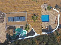 Calilo Beach Heaven In Ios Island City Photo Aerial Island