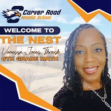 We're excited to introduce our new 6th grade math teacher, Ms. Jones  Thrash! With a passion for numbers and a heart for students, she is ready  to make math meaningful and fun.