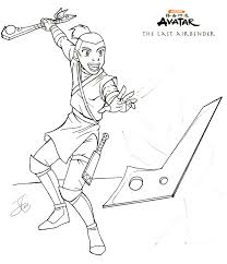 The last airbender comics saga in a whole new format! Katara Avatar The Last Airbender Coloring Pages Coloring And Drawing