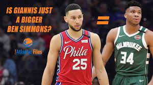 It just meant he looked two inches taller to world b. Giannis Antetokounmpo Is A Bigger Ben Simmons