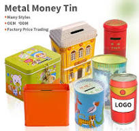 Wholesale Custom Child Tinplate Coin Storage Container ...