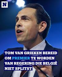 Als ik de functie van premier krijg aangeboden en ik al mijn andere  standpunten mag doorvoeren, dan hoeft België niet gesplitst te worden." ➡  https://tinyurl.com/ycxdpcrc