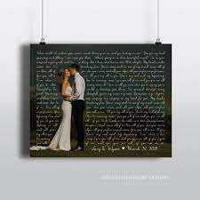 Personalized Wedding Photo Print Or Canvas Any Song Lyrics Etsy Wedding Songs Personalized Wedding Wedding Photos