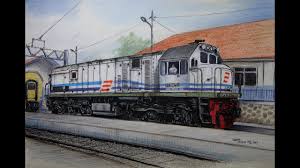 Hasil gambar untuk gambar kereta api kartun kartun gambar kereta. Lukisan Kereta Api Indonesia Cikimm Com