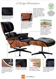 Classic Lounge Chair Ottoman Black Eames Lounge Chair Eames Lounge Chair Replica Eames Dining Chair