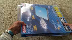 Coleman 12v solar panel car, rvs, weatherproof, battery charger, maintainer kit. Unboxing New Coleman 6w Portable Solar Charging 12v Panel 2016 Youtube