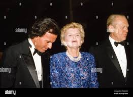 Julio Iglesias, former president Gerald Ford and wife Betty at the ...