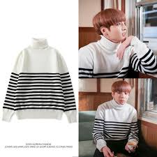 Bts Jungkook Striped Polo Shirt And Overalls Idols Fashion Korean Fashion Kpop Korean Fashion Trends Bts Clothing