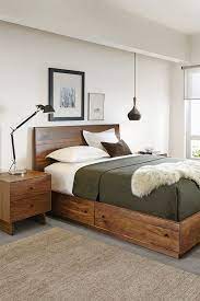 Modern Storage Bed Walnut Bedroom Furniture Modern Bedroom Furniture Diy Furniture Bedroom