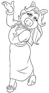 Miss Piggy From The Muppets Disney Coloring Pages Coloring Pictures Coloring Pages