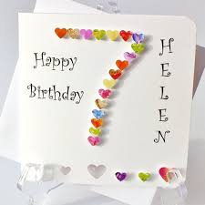 Birthday Cards For 7 Year Old Boy 7th Birthday Card Age 7 Birthday Cards Handmade Personalised For Son Daughter Granddaughter Customised With Any Name Bha07 Birthday Card Printable Girl Birthday Cards Birthday Cards