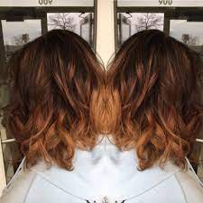 Dark Roots To Copper Brown Ombre Done By Katie S Aveda Color Balayage Hair Auburn Balayage Balayage Hair Blonde Long