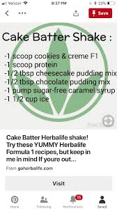 Birthday Cake Protein Shake Herbalife Pin By Dawn Follmer On Herbs Life Herbalife Shake Recipes Herbalife Shake Herbalife