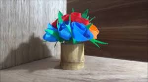 Kreasi origami vas dan lampu. Cara Membuat Vas Bunga Dari Bambu Sederhana Beserta Gambarnya Kreator Kerajinan