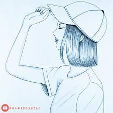 It's high quality and easy to use. How To Draw A Girl Wearing A Hat Step By Step Pencil Drawing Tutorial Girl Simple Drawing Artofit