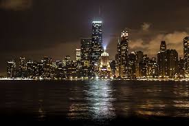 Paisajes noche luna fondos de pantalla gratis. Chicago Paisaje Urbano Paisaje Nocturno Fondo De Pantalla Hd Wallpaperbetter