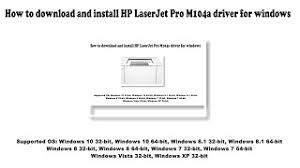Maybe you would like to learn more about one of these? How To Download And Install Hp Laserjet Pro M104a Driver Windows 10 8 1 8 7 Vista Xp Youtube