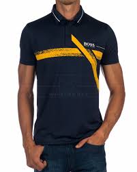 Hugo Boss Polo Shirts Pavotech Navy Blue