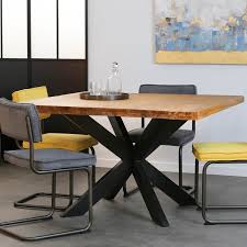 Trouvez table à manger carrée sur 2ememain ✅ avantageux pour tout le monde. Table A Manger Carree Bois De Teck Pied Metal 130 Ontario Tables A Manger Pier Import